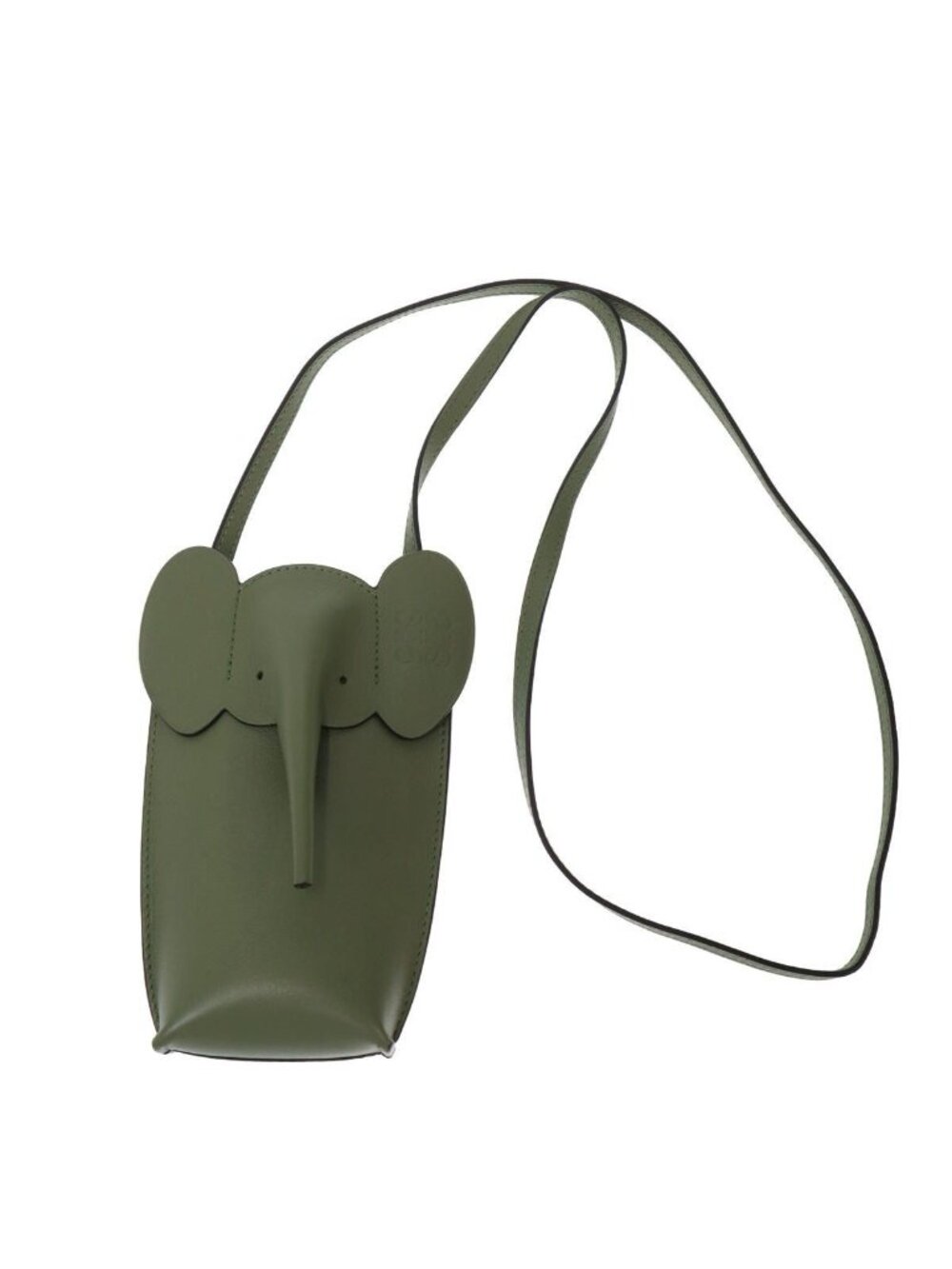 Loewe Elephant Pocket Shoulder Bag Green
